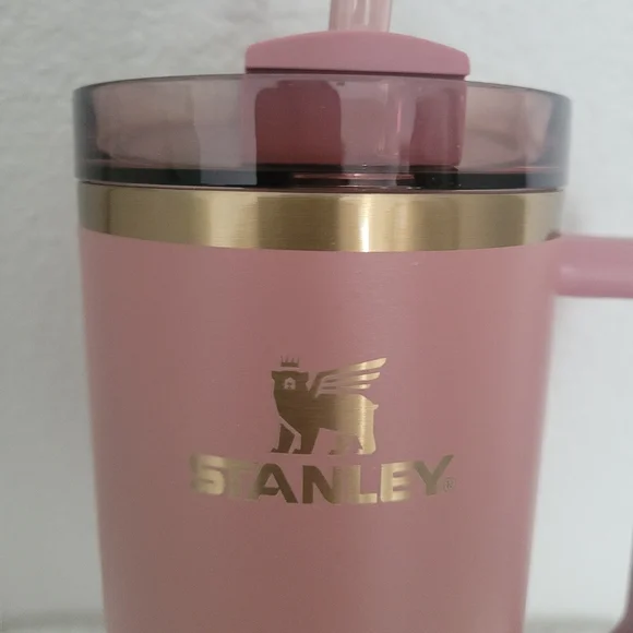 Stanley Rose Tumbler with Handle and Straw - Picture 3 of 5